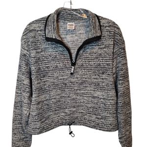 PINK Victoria's Secret 1/2 zip crop sweater.
